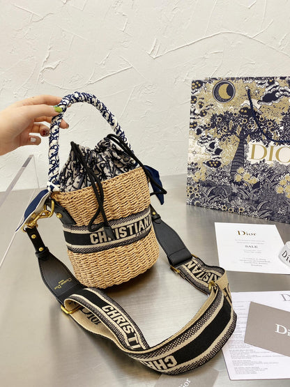 Dior Straw Bag Bucket