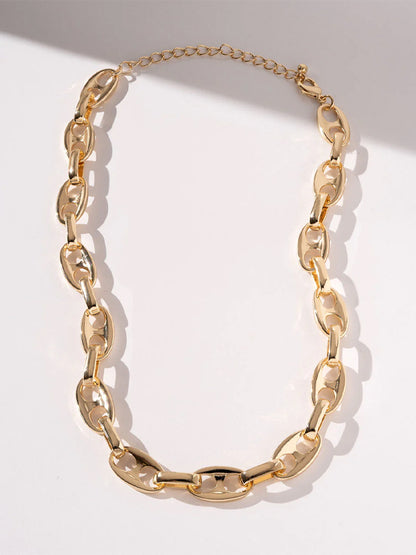 Short Chunky Chain Collarbone Chain