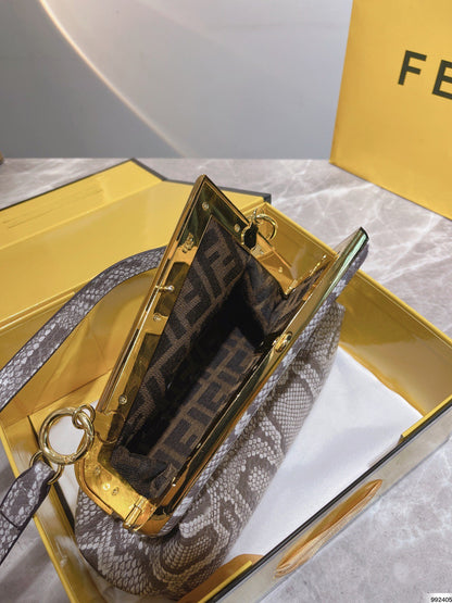 Fendi First Small Natural Python