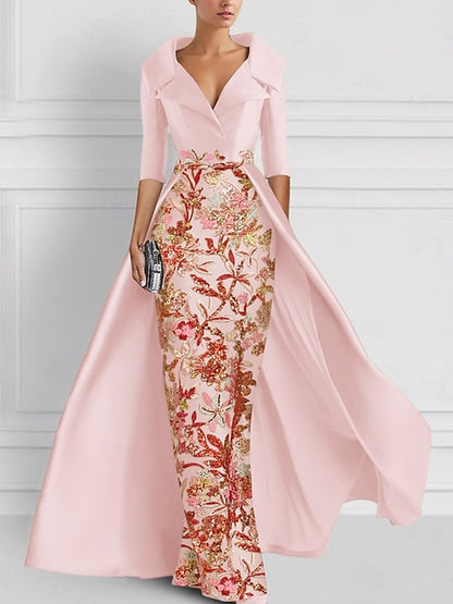 Satin Split Temperament Women's Dress