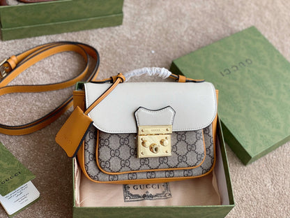 Gucci Padlock Front Pocket Flap Shoulder Bag