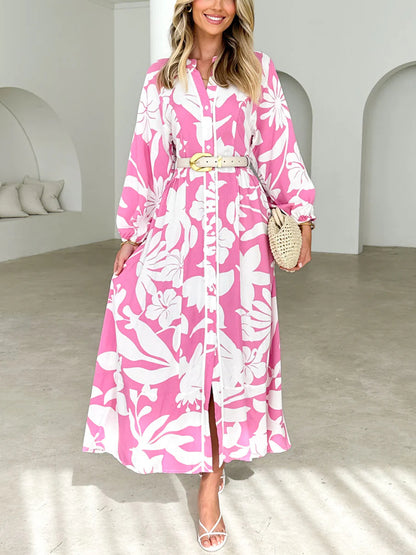 Loose Temperament Printed Ladies Dress