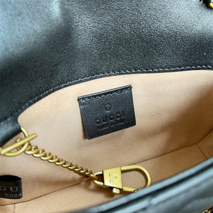 GUCCI Marmont matelasse leather super mini bag