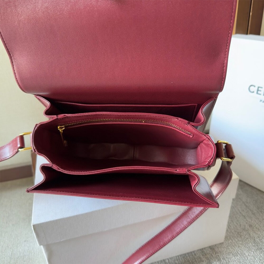 CELINE CLASSIQUE TRIOMPHE BAG in shiny calfskin