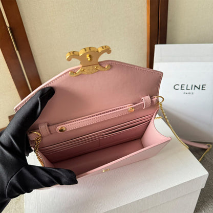 WALLET ON CHAIN MARGO in Shiny calfskin