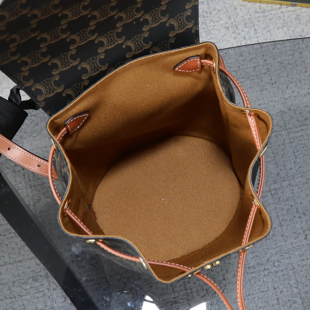 BACKPACK CELINE BONNIE IN Triomphe Canvas and calfskin