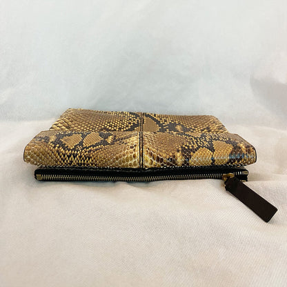 Marni Python Tan Clutch Bag