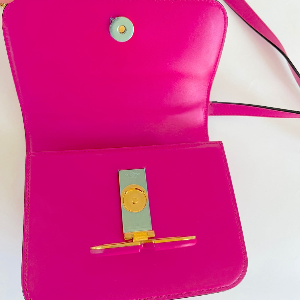 Valentino Fuchsia Small VSLING Cross Body Bag