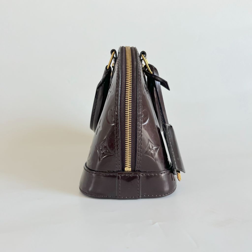Louis Vuitton Burgundy Monogram Vernis Alma BB bag
