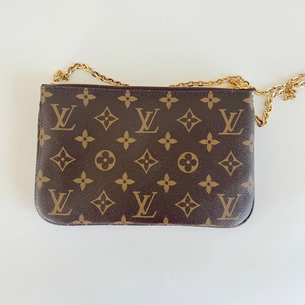 Louis Vuitton Christmas Animation Double Zip Pochette Bag