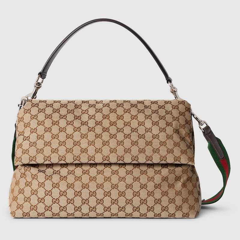 GUCCI  Medium GG crossbody bag with Web