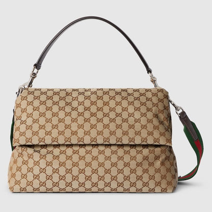 GUCCI  Medium GG crossbody bag with Web