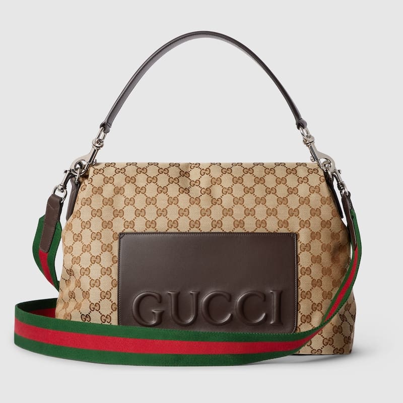 GUCCI  Medium GG crossbody bag with Web