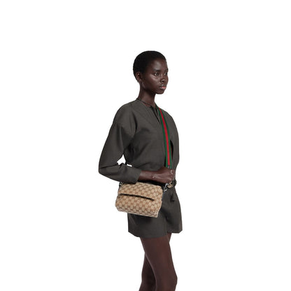 GUCCI  Small GG crossbody bag with Web