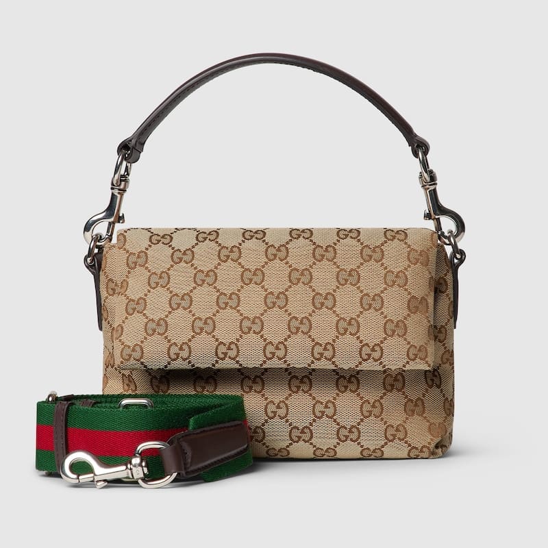 GUCCI  Small GG crossbody bag with Web