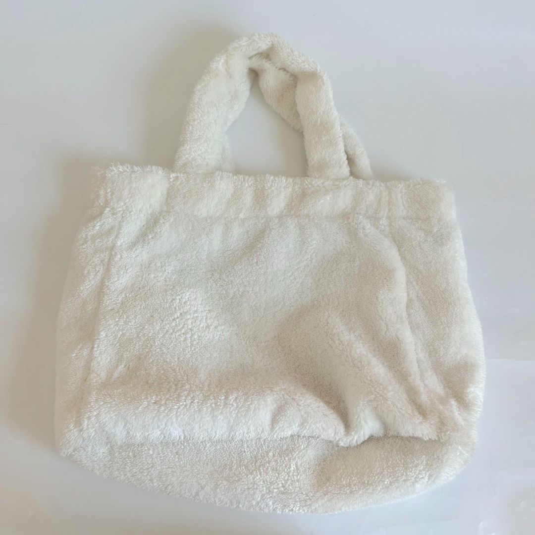 Prada logo-print terry-cloth tote bag