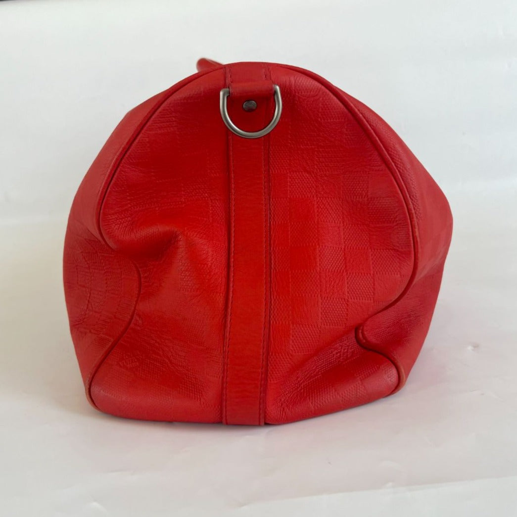 Louis Vuitton Damier Infini Keepall Bandouliere 45 Boston Bag