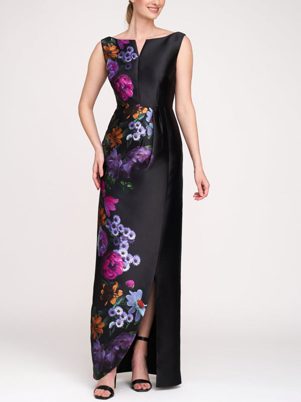 Sleeveless Printed Maxi Dress