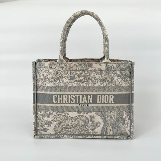 Dior Canvas Book Tote Medium Bag