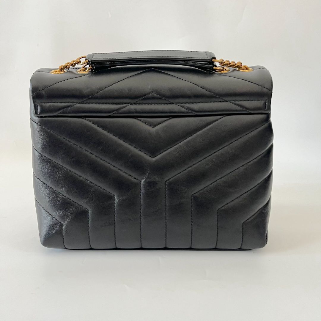 Saint Laurent black Loulou small chain bag