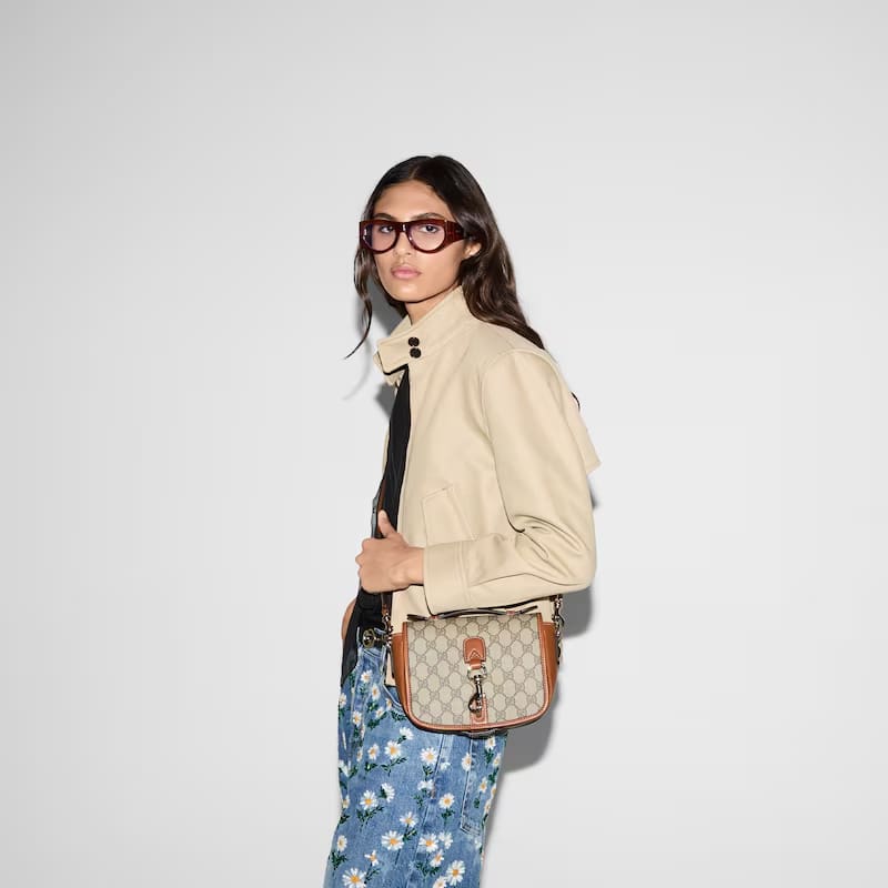 GUCCI Emblem mini shoulder bag