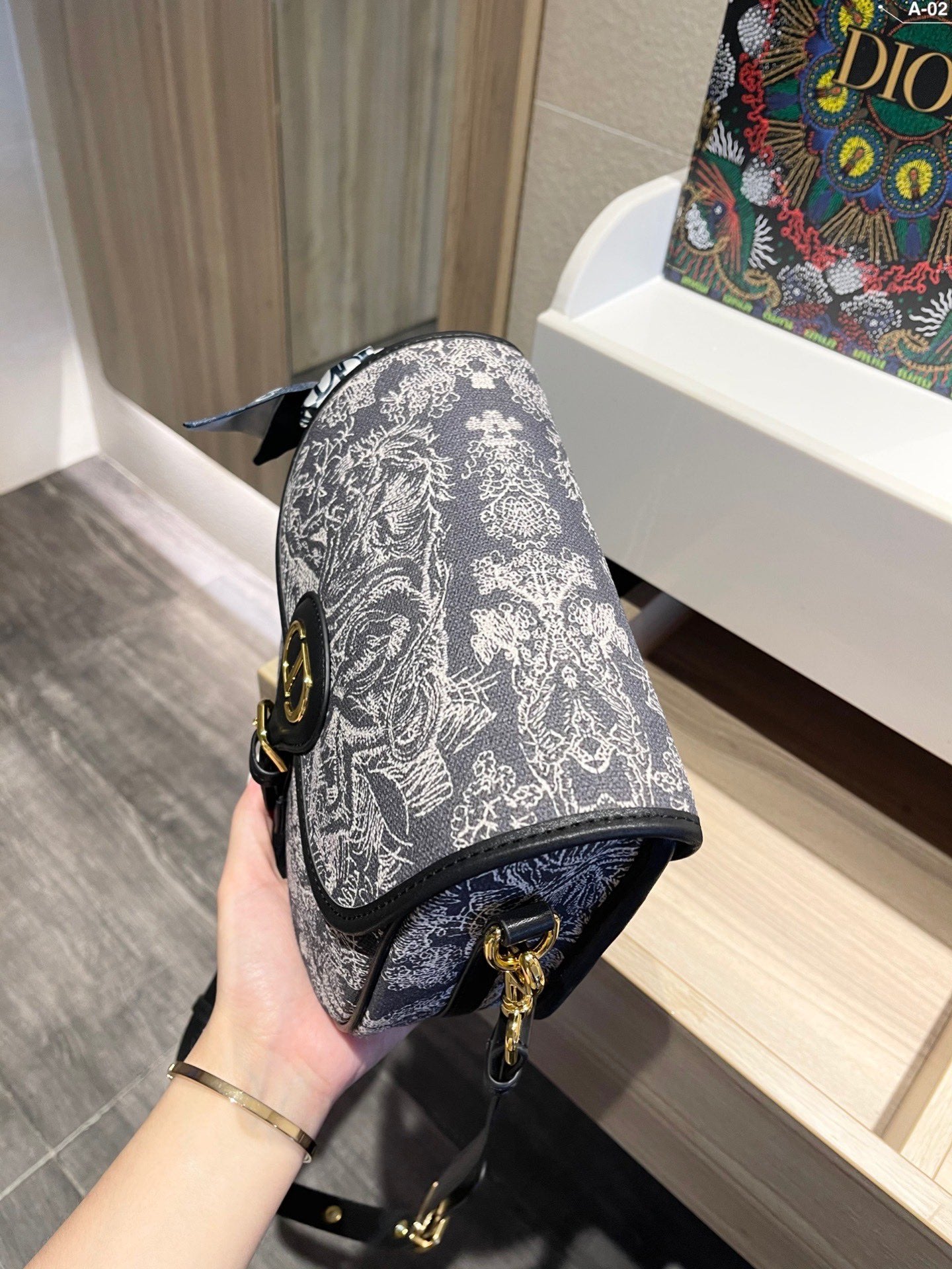 Dior Medium Bobby Bag Blue