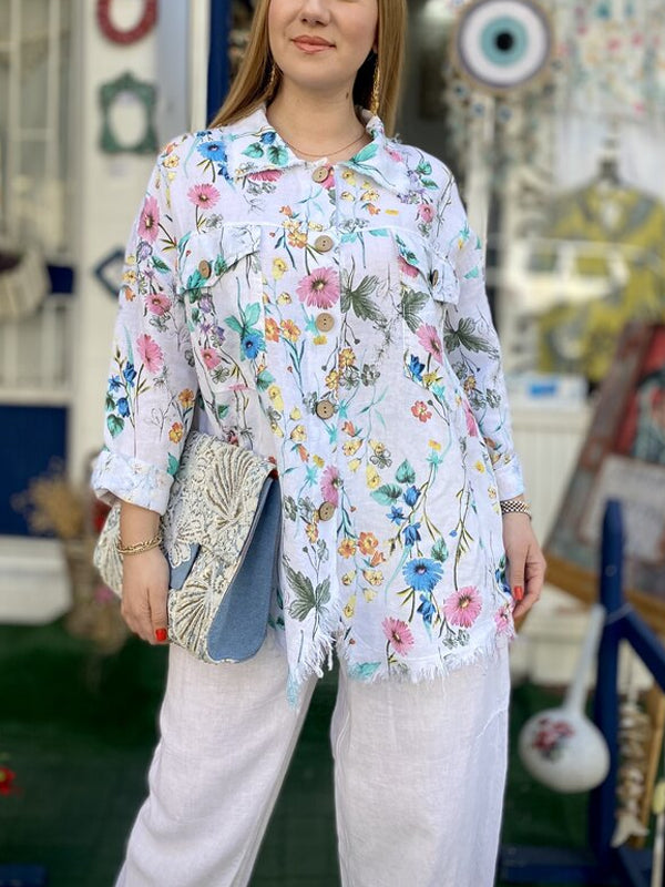 Printed Shirt with Temperament and Comfort Women's Suit