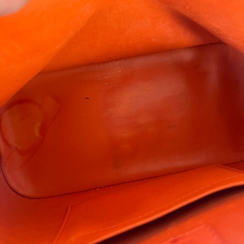 Louis Vuitton Orange Alma BB orange ostrich leather bag