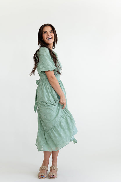 loveedsTM-Evangeline Dress in Dusty Sage