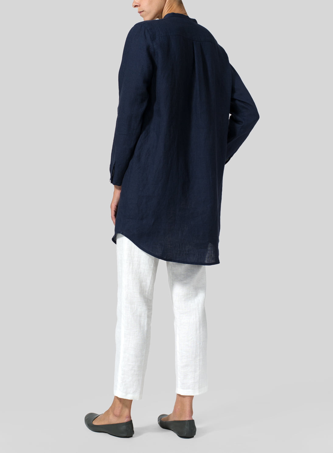 Women's Solid Color Top And Trousers Suit