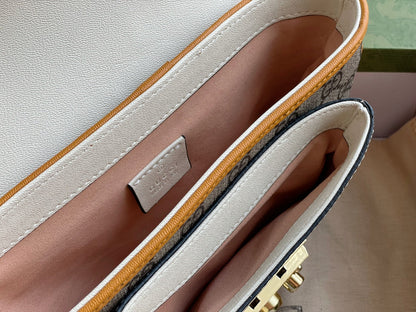 Gucci Padlock Front Pocket Flap Shoulder Bag