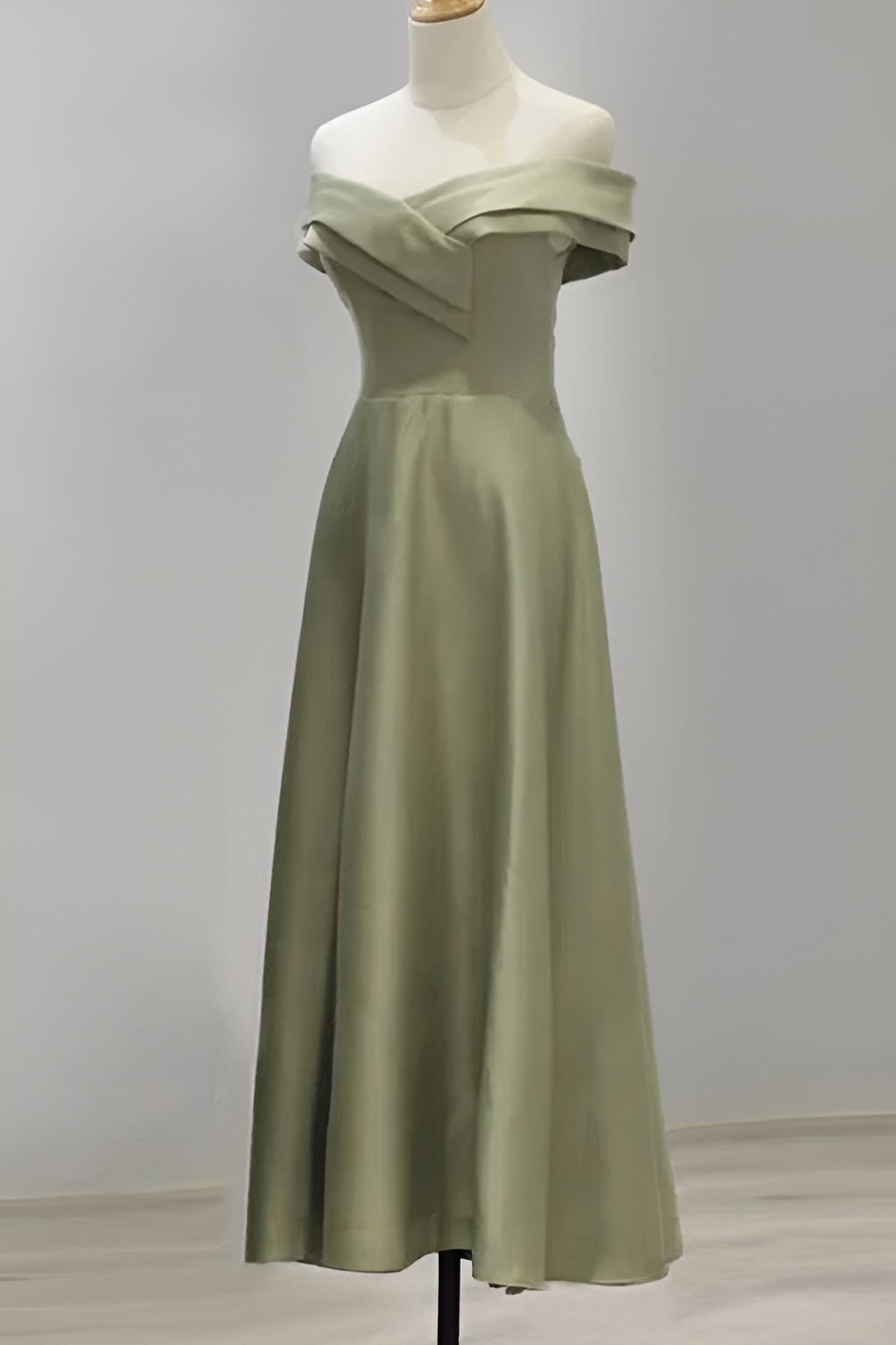 loveedsTM-Satin bridesmaid dress new green dress