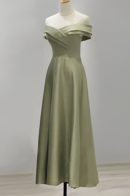 loveedsTM-Satin bridesmaid dress new green dress