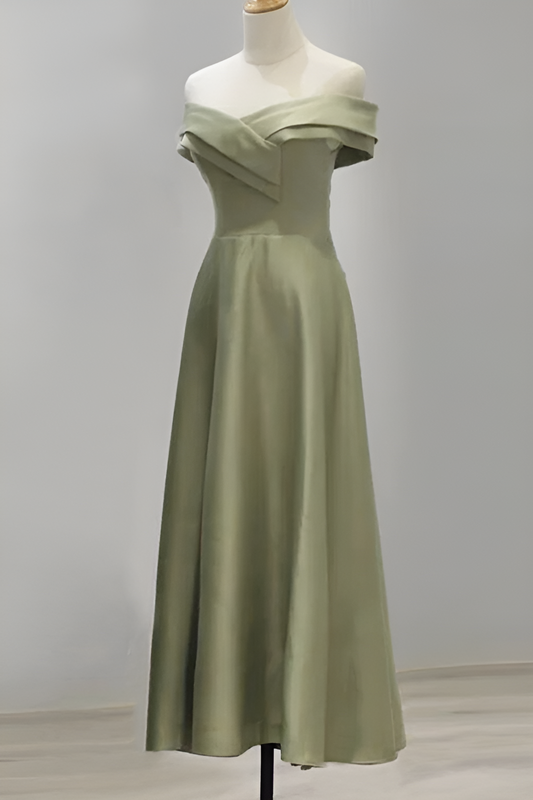 loveedsTM-Satin bridesmaid dress new green dress