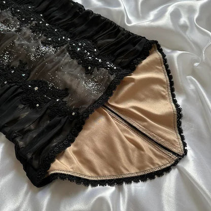 Black Brown Shiny Exquisite Elegant Beaded Lace Long Corset Ball Gown,Evening Dress,Party Dress gh3515
