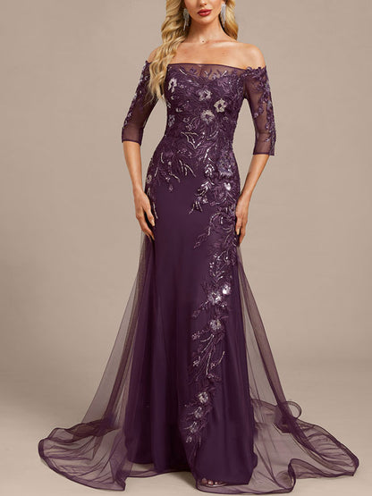 Mermaid Off-the-shoulder Tail Evening Dress