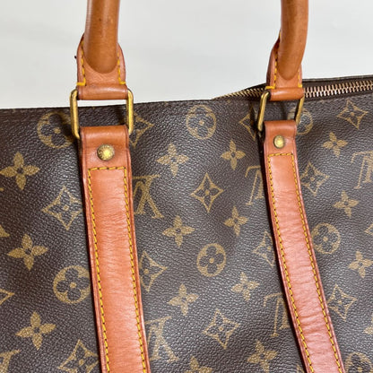 Louis Vuitton Monogram Canvas and Leather 45 boston bag