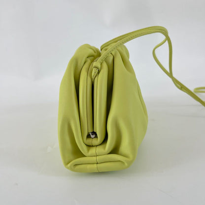 Bottega Veneta bright yellow mini pouch clutch bag