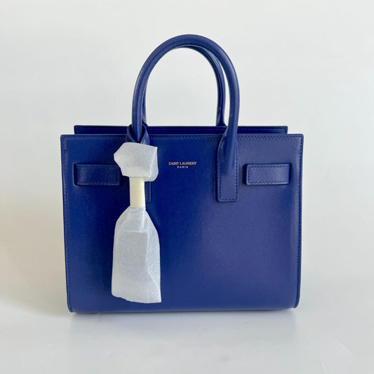 Saint Laurent Nano Blue Sac De Jour Bag