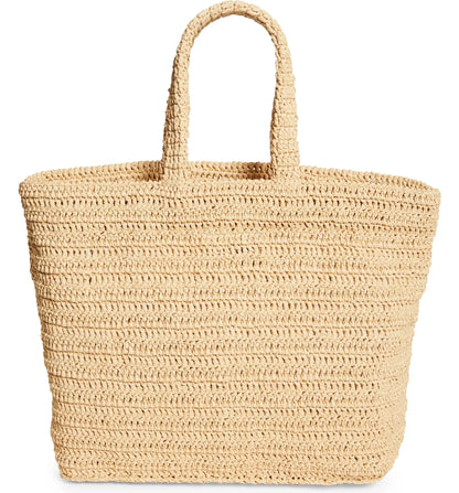 SAINT LAURENT Rive Gauche Logo Crochet Tote