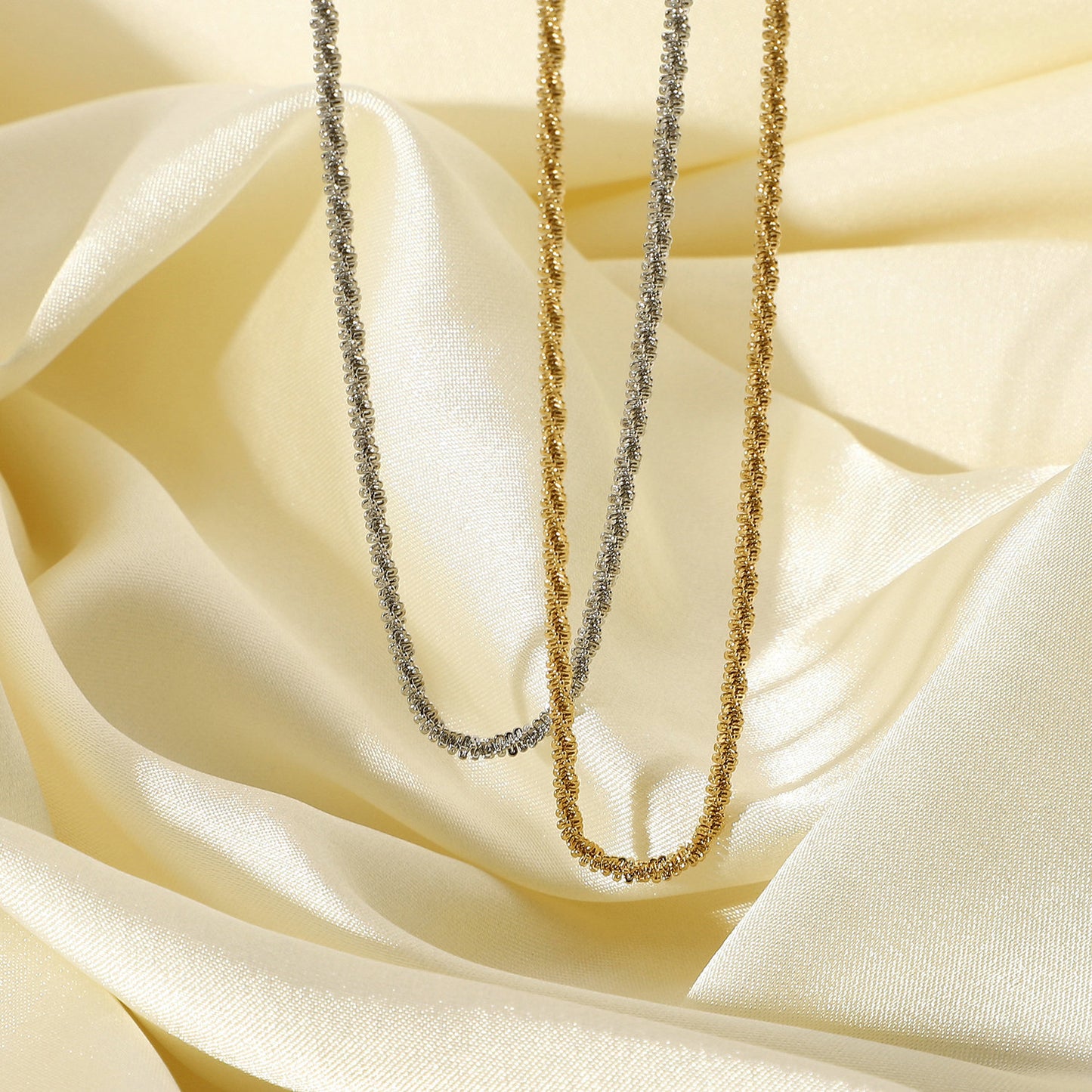 Italy VICENZA sparkling glitter clavicle chain