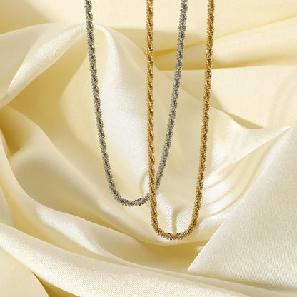 Italy VICENZA sparkling glitter clavicle chain