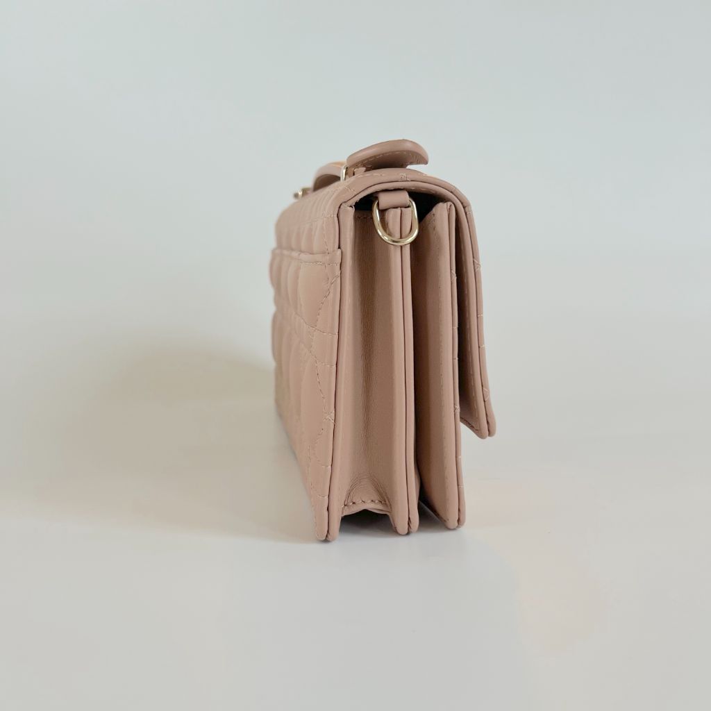 Dior Lady Dior top handle clutch bag