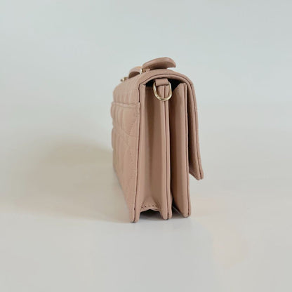 Dior Lady Dior top handle clutch bag