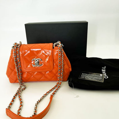 Chanel Coco Shine Accordion Flap quilted mini bag