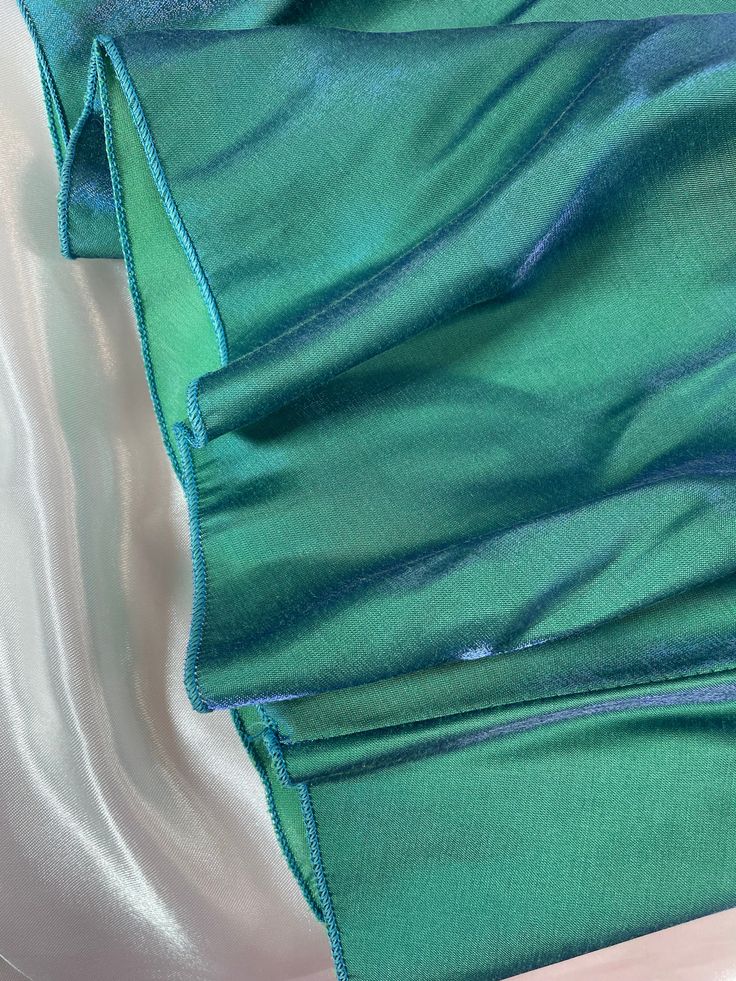 Green gradient fashion simple long elegant satin ball gown evening dress party dress gh3224