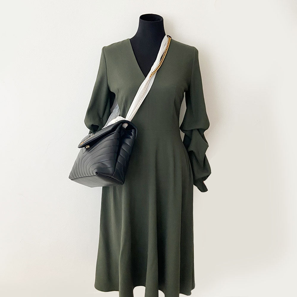 Saint Laurent black medium Loulou bag