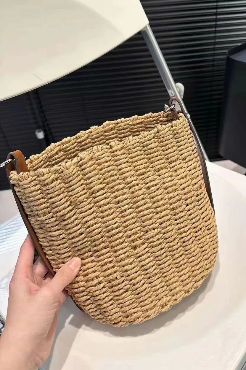 Prada Woven Bucket Bag
