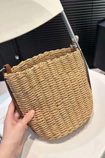 Prada Woven Bucket Bag