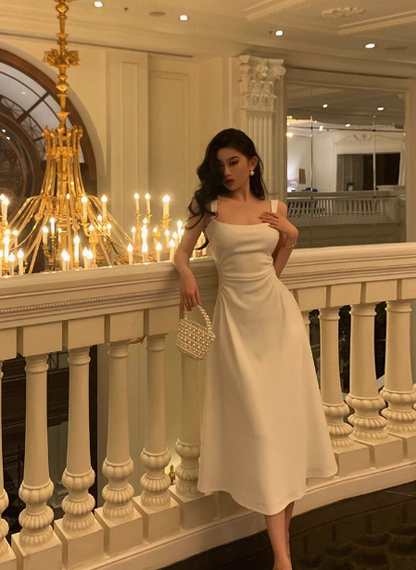 Sexy A line Spaghetti Straps White 21st Birthday Dress Party Gown Birthday Outfits Birthday Dress Ideas For Women DP2319